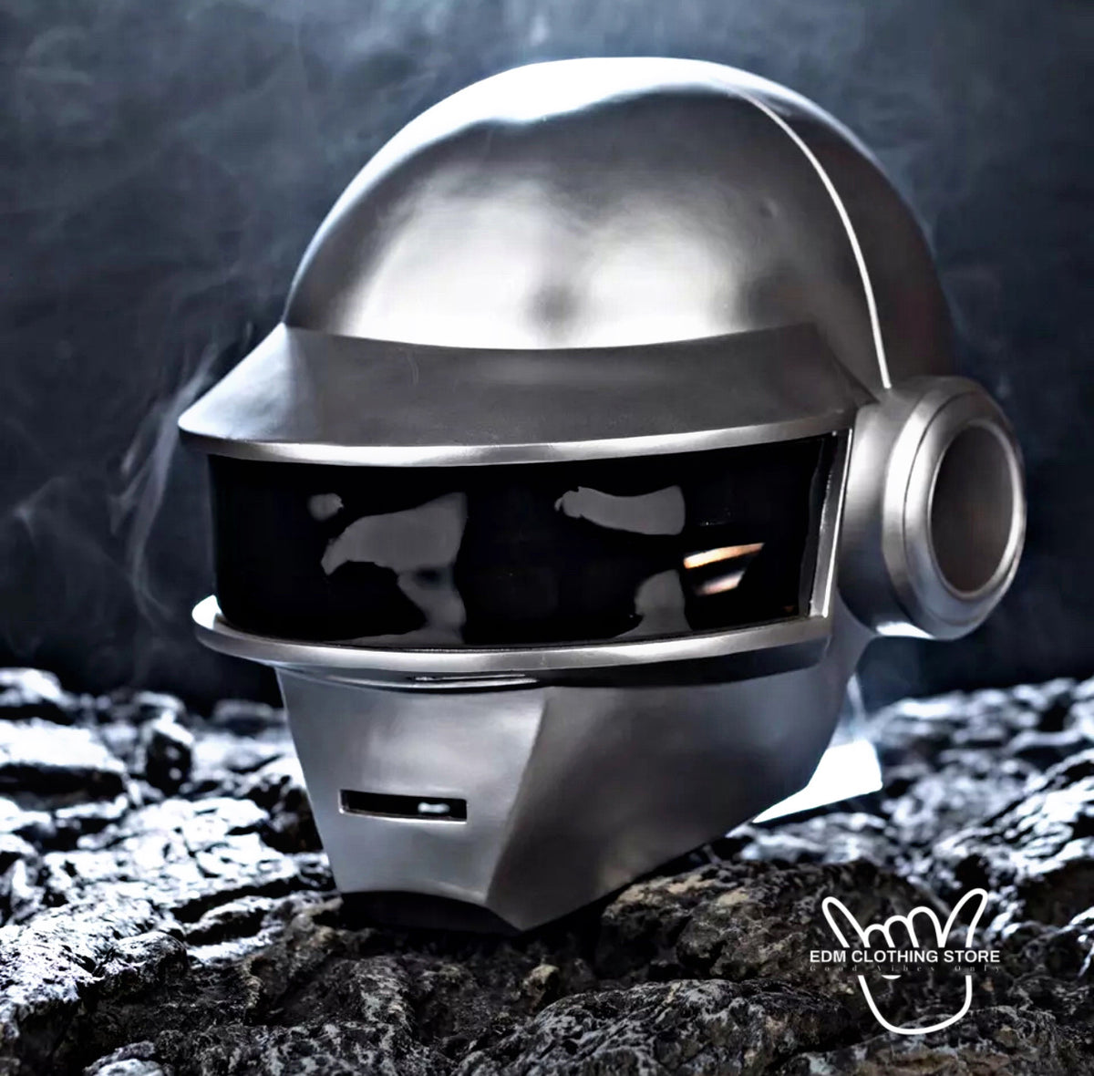 Xcoser 1:1 Daft Punk Helmet - Thomas Cosplay Silver Replica Props - Perfect for Halloween, Rave & Festival Wear