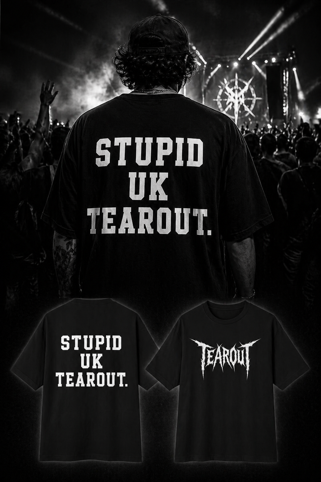 Stupid UK Tearout Oversized Boxy Tee