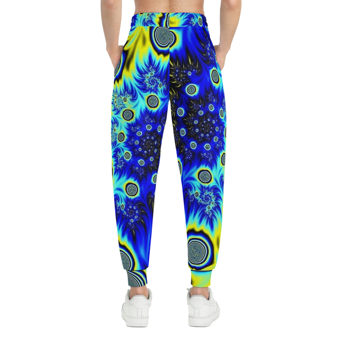 Blue Euphoric Rave Mens & Womens Festival Pants - Psychedelic Male Festival Clothing - EDMCLOTHINGSTORE