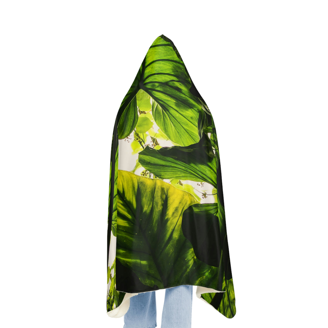 Leaves Snuggle Hooded Blanket Plant - EDMCLOTHINGSTORE