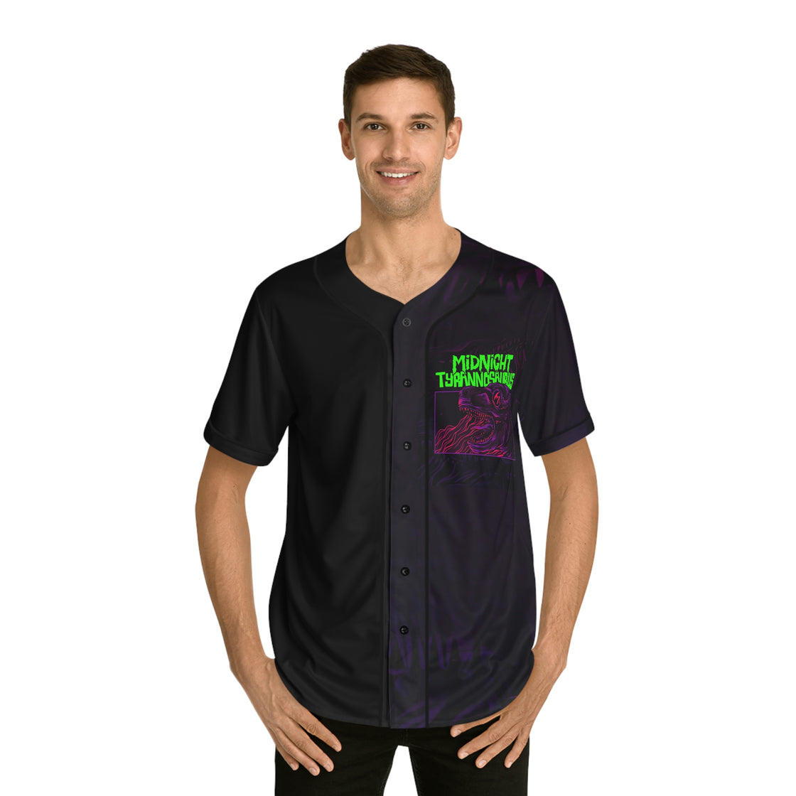Midnight Tyrannosaurus Jersey EDM EDC Merch - EDMCLOTHINGSTORE