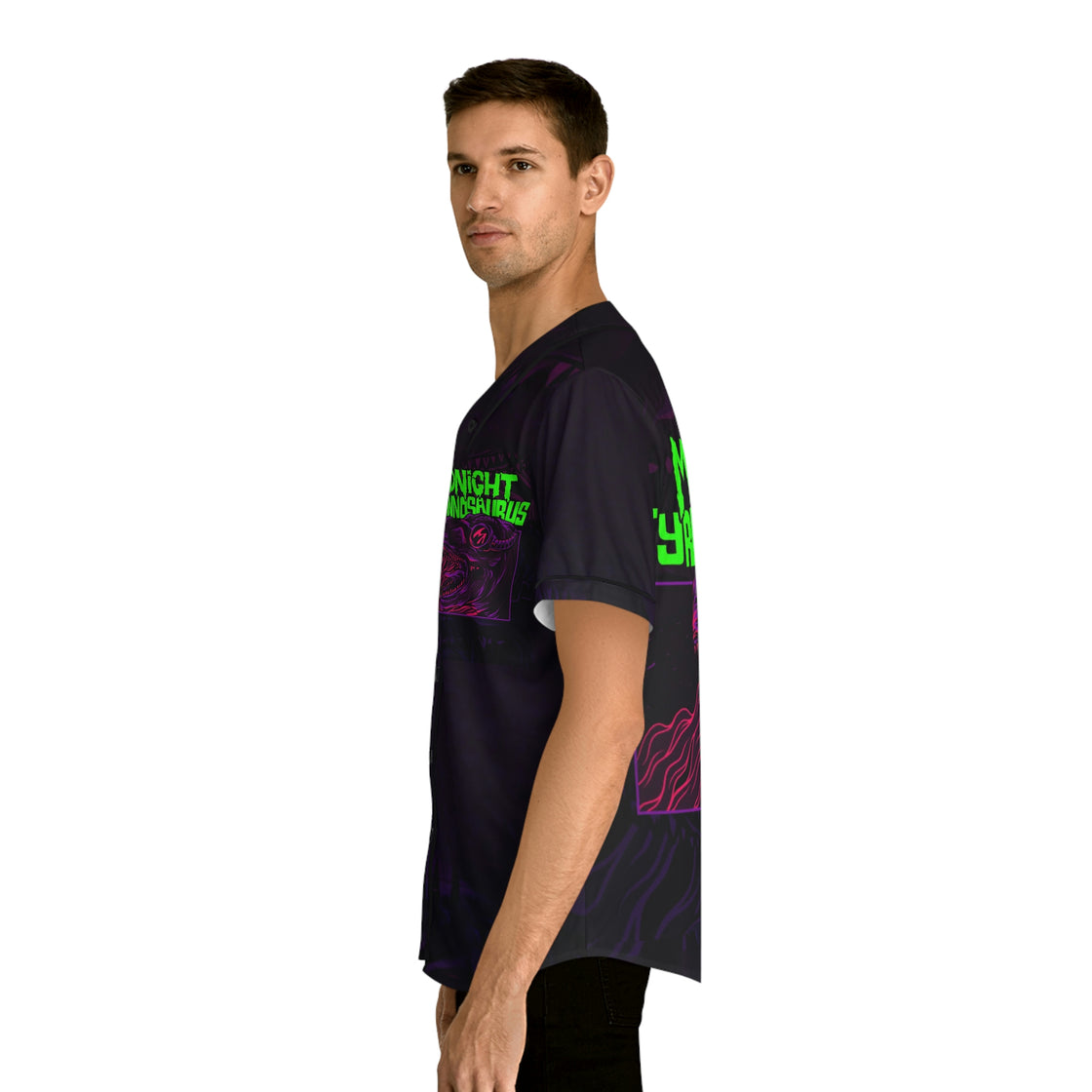 Midnight Tyrannosaurus Jersey EDM EDC Merch - EDMCLOTHINGSTORE
