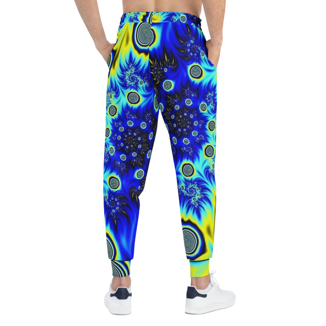 Blue Euphoric Rave Mens & Womens Festival Pants - Psychedelic Male Festival Clothing - EDMCLOTHINGSTORE