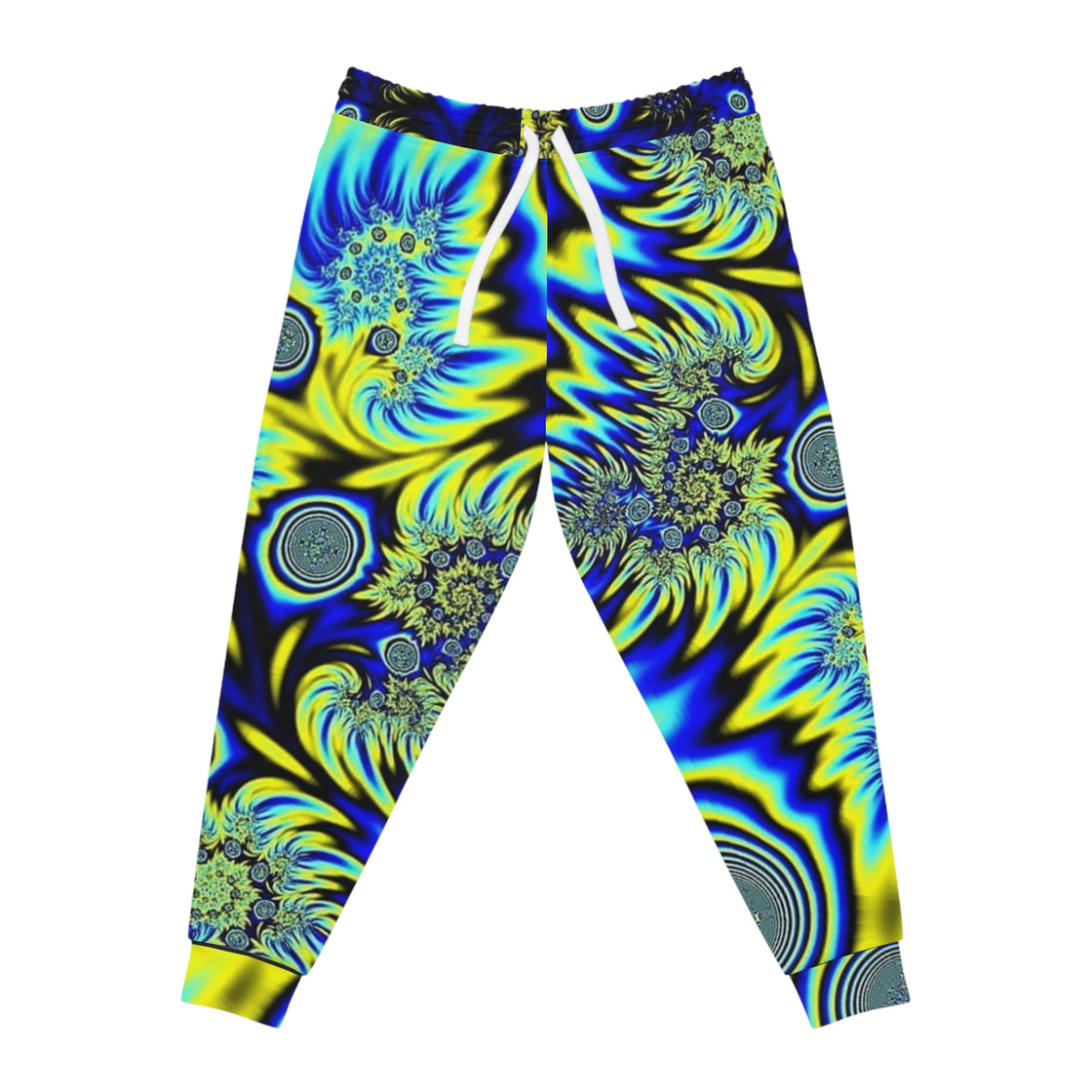 Blue Euphoric Rave Mens & Womens Festival Pants - Psychedelic Male Festival Clothing - EDMCLOTHINGSTORE