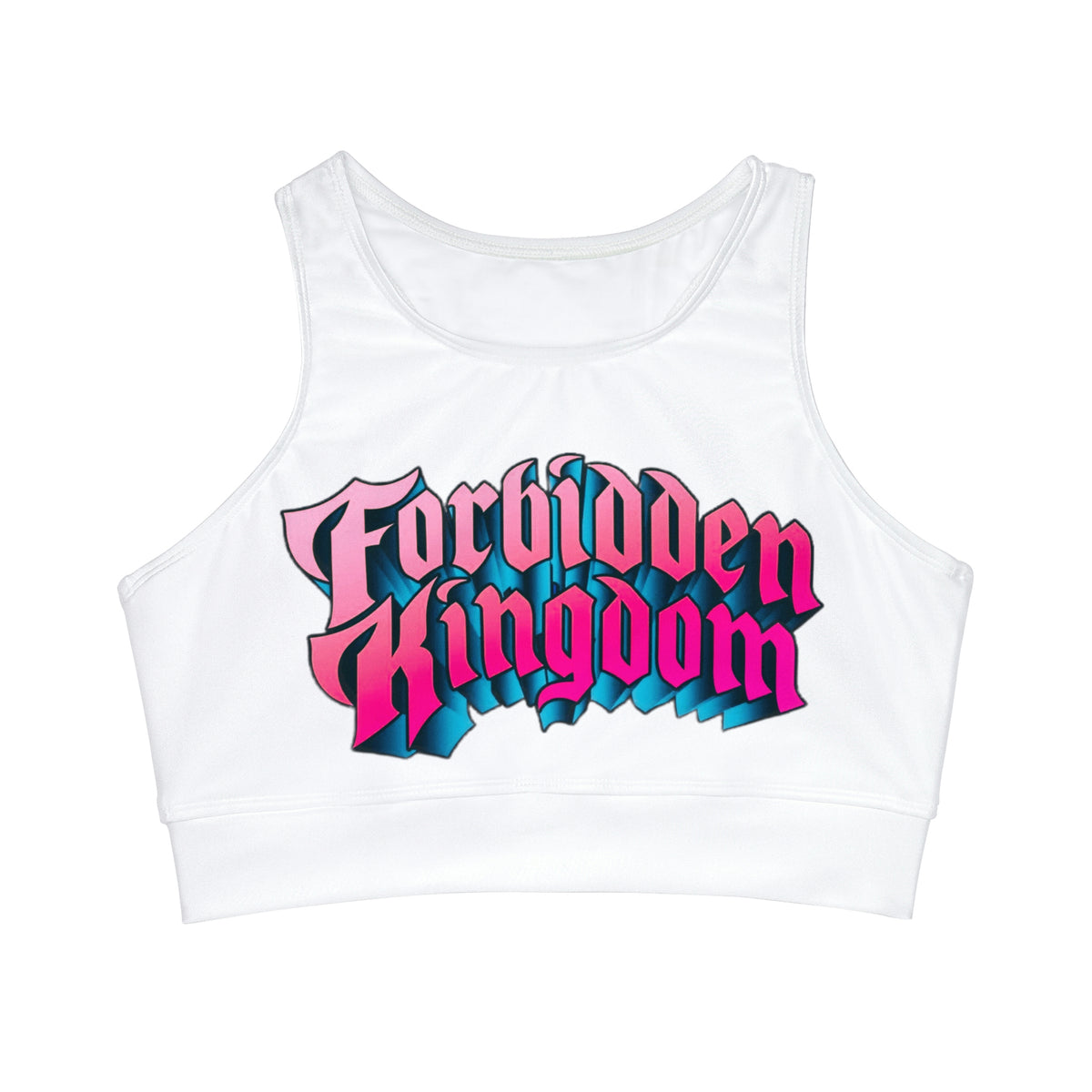 Forbidden Kingdom High Neck Crop Bikini Top EDM EDC