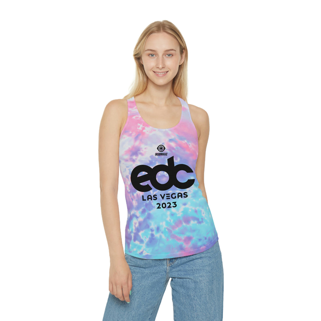 EDC LAS VEGAS Tie Dye Tank Top edm Merch - EDMCLOTHINGSTORE