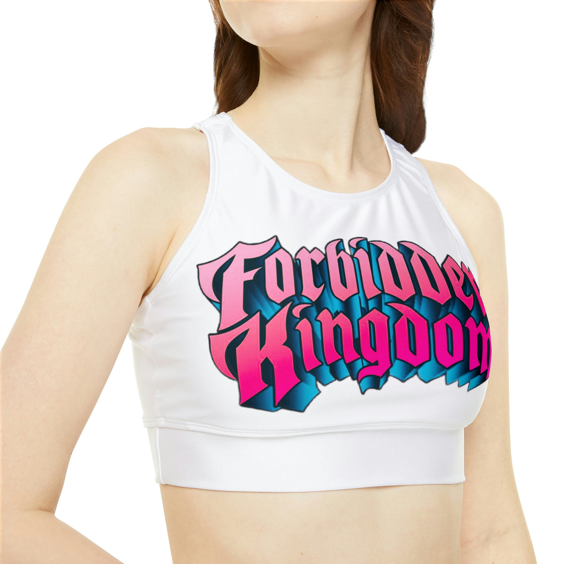 Forbidden Kingdom High Neck Crop Bikini Top EDM EDC - EDMCLOTHINGSTORE