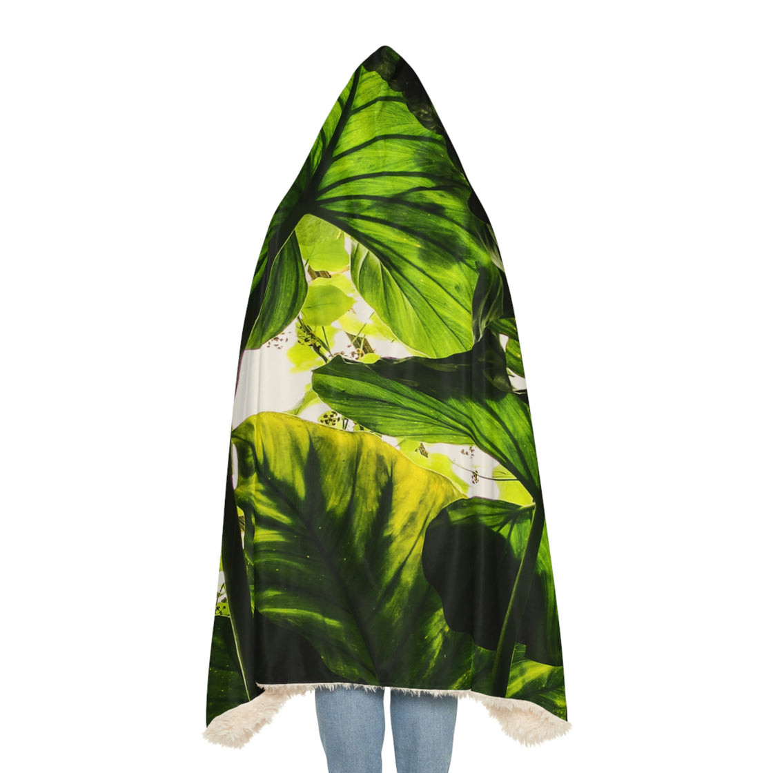 Leaves Snuggle Hooded Blanket Plant - EDMCLOTHINGSTORE