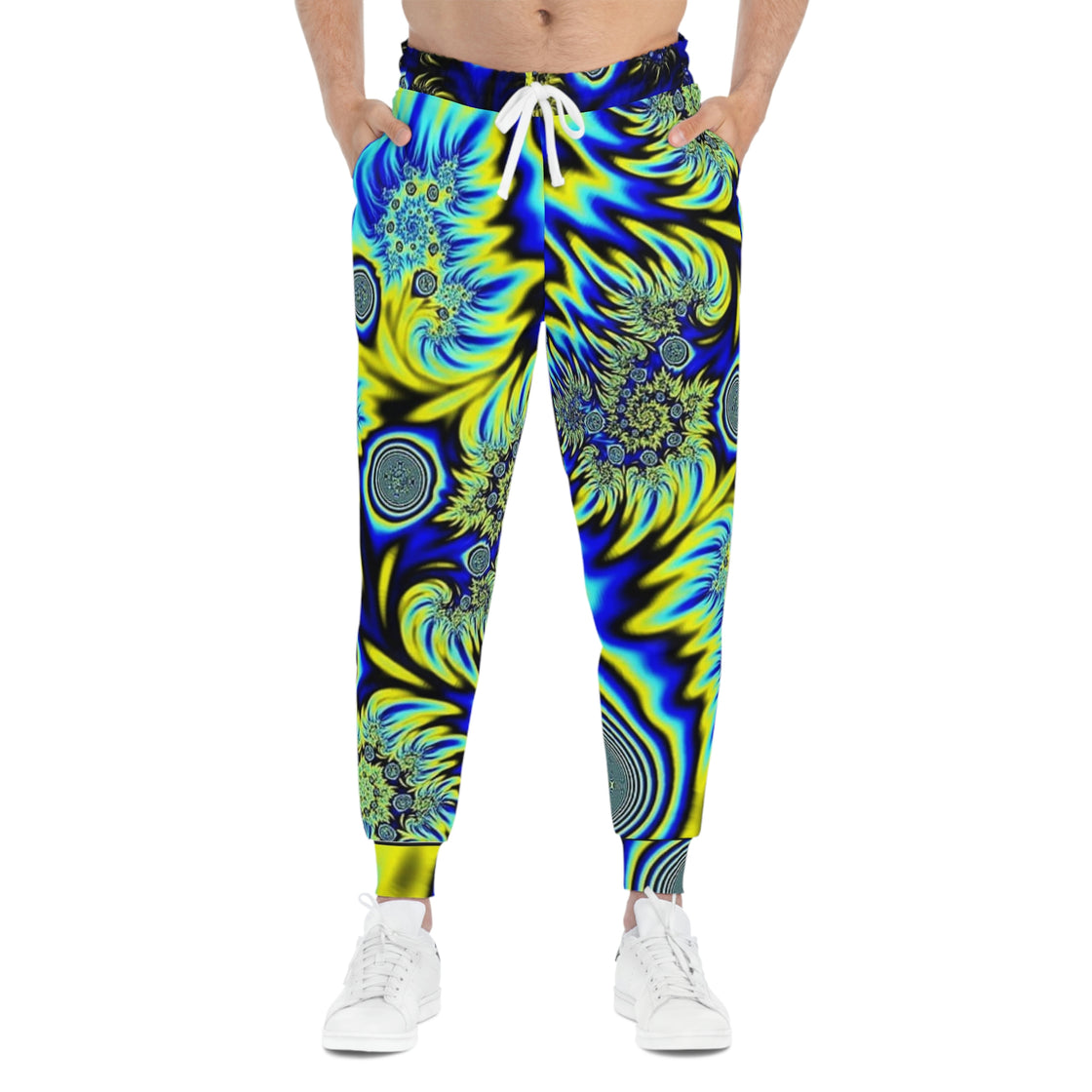 Blue Euphoric Rave Mens & Womens Festival Pants - Psychedelic Male Festival Clothing - EDMCLOTHINGSTORE