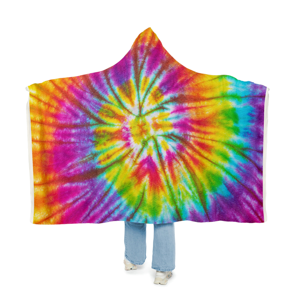 Tie Dye Snuggle Hooded Blanket