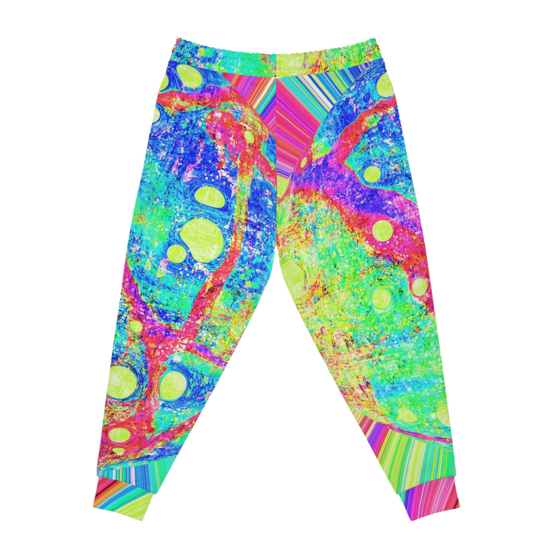 Trippy Colorful Rave Mens & Womens Track Pants - Psychedelic Male Festival Clothing - EDMCLOTHINGSTORE