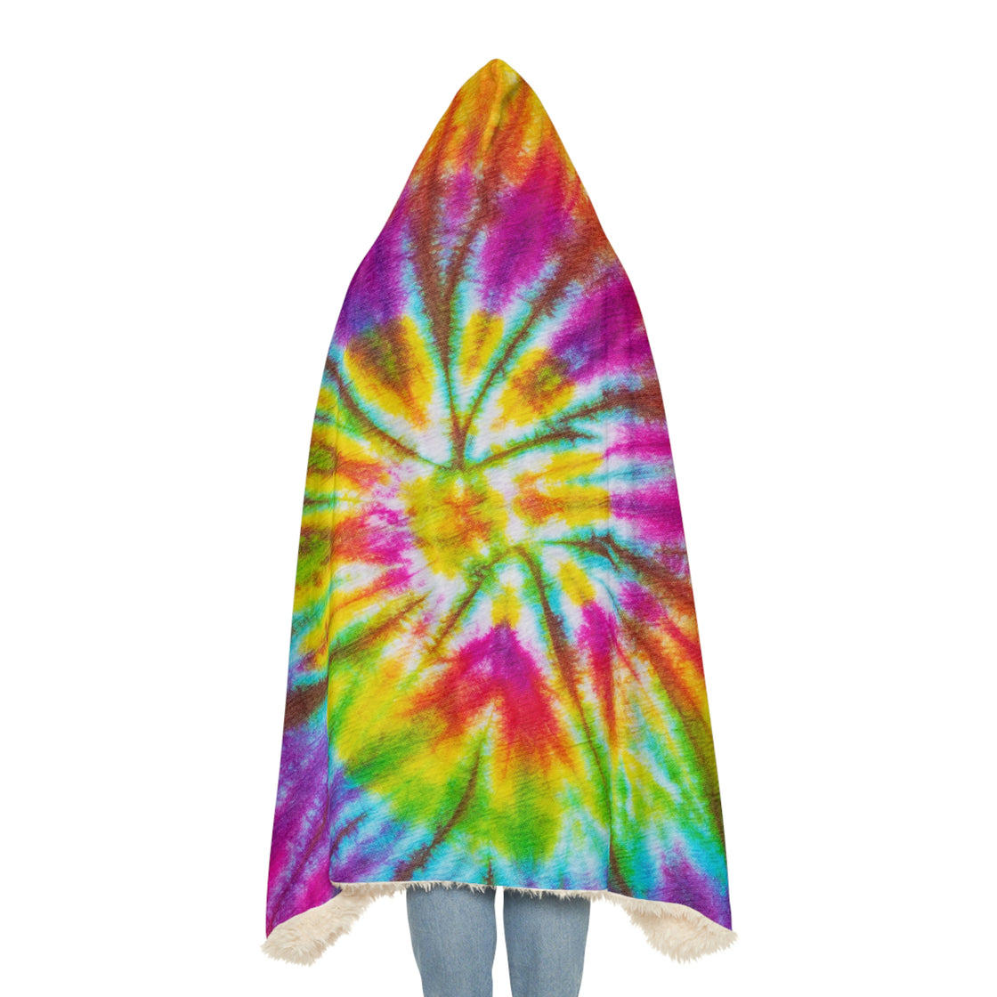 Tie Dye Snuggle Hooded Blanket - EDMCLOTHINGSTORE