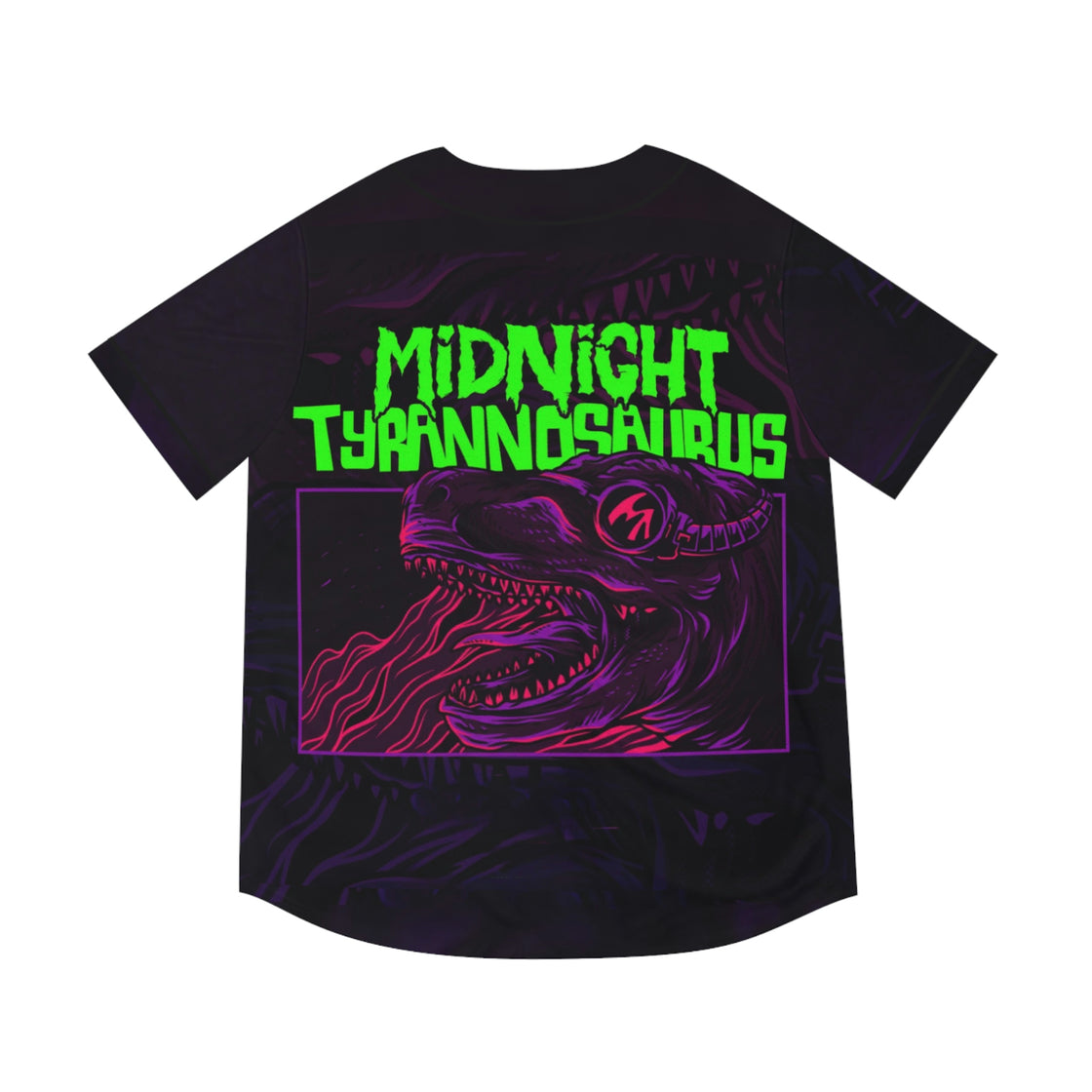 Midnight Tyrannosaurus Jersey EDM EDC Merch - EDMCLOTHINGSTORE
