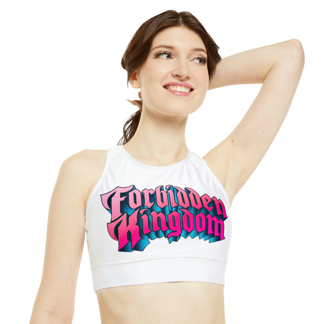 Forbidden Kingdom High Neck Crop Bikini Top EDM EDC - EDMCLOTHINGSTORE