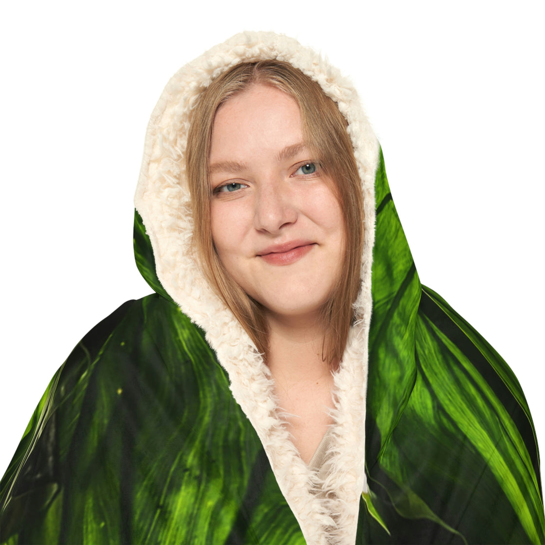 Leaves Snuggle Hooded Blanket Plant - EDMCLOTHINGSTORE