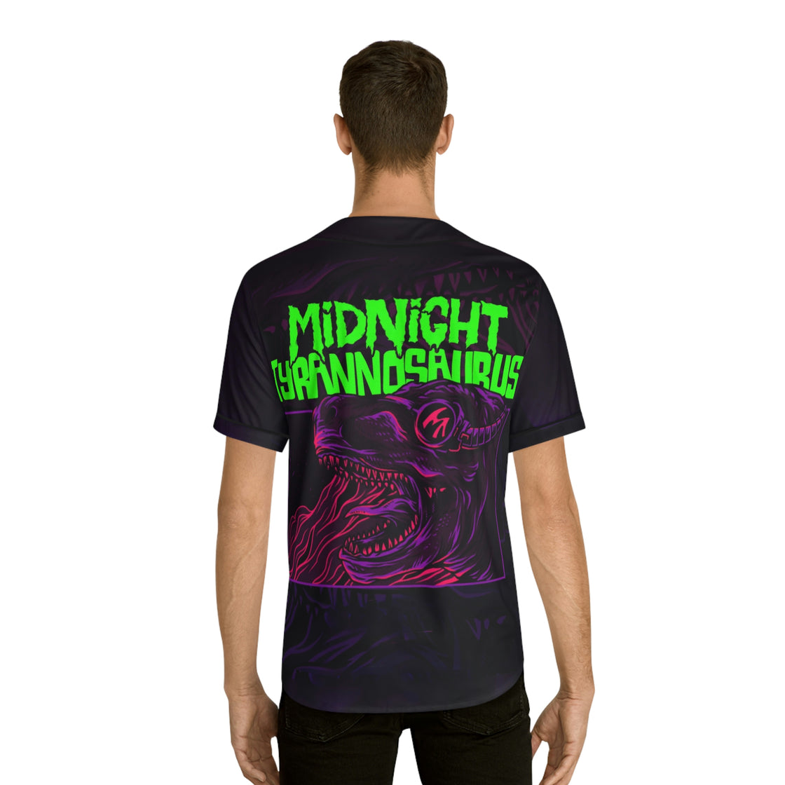 Midnight Tyrannosaurus Jersey EDM EDC Merch - EDMCLOTHINGSTORE