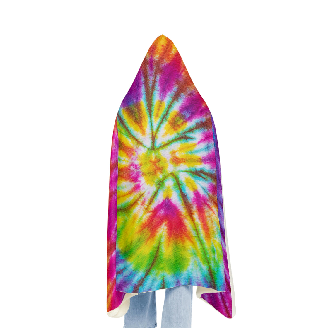 Tie Dye Snuggle Hooded Blanket - EDMCLOTHINGSTORE
