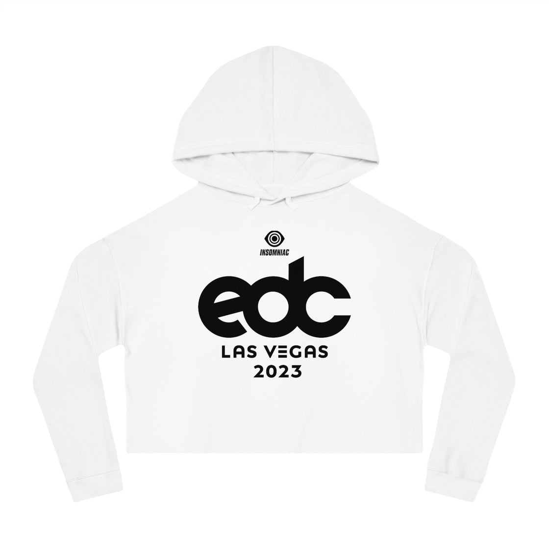EDC Las Vegas Womens Cropped Hooded Sweatshirt Merch