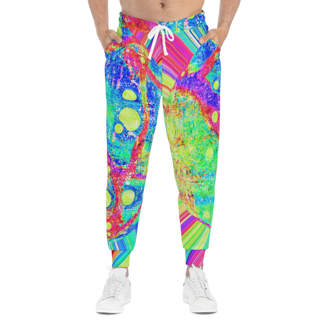Trippy Colorful Rave Mens & Womens Track Pants - Psychedelic Male Festival Clothing - EDMCLOTHINGSTORE